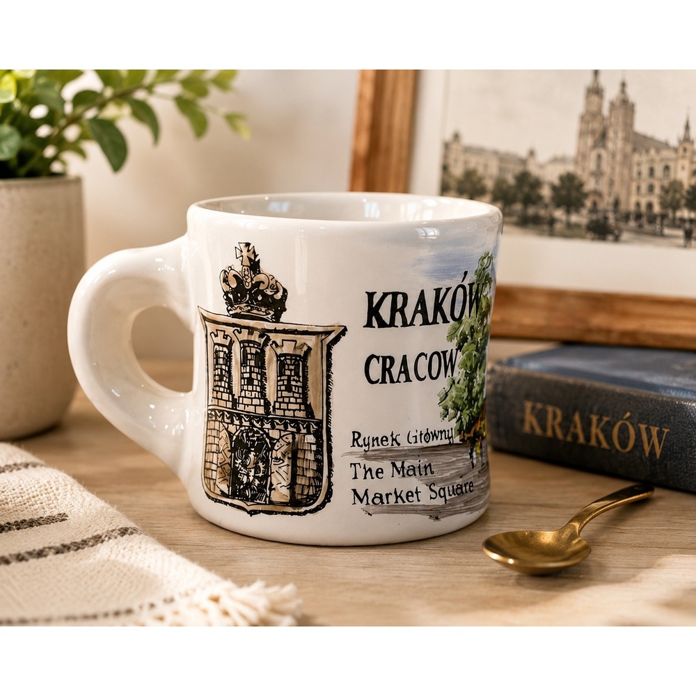 Krakow Poland Main Market Square Coffee Mug Ceramic Souvenir‎ Cracow Cup